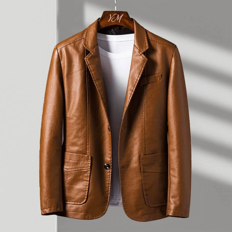 Blazer i Mjukt Konstläder