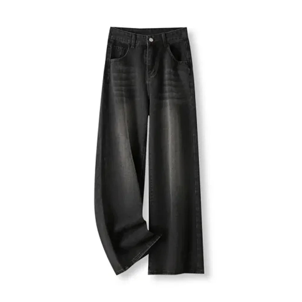 Högmidjade Jeans med Utsvängda Ben