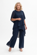 Dalston Draped Palazzo Co-ord blå