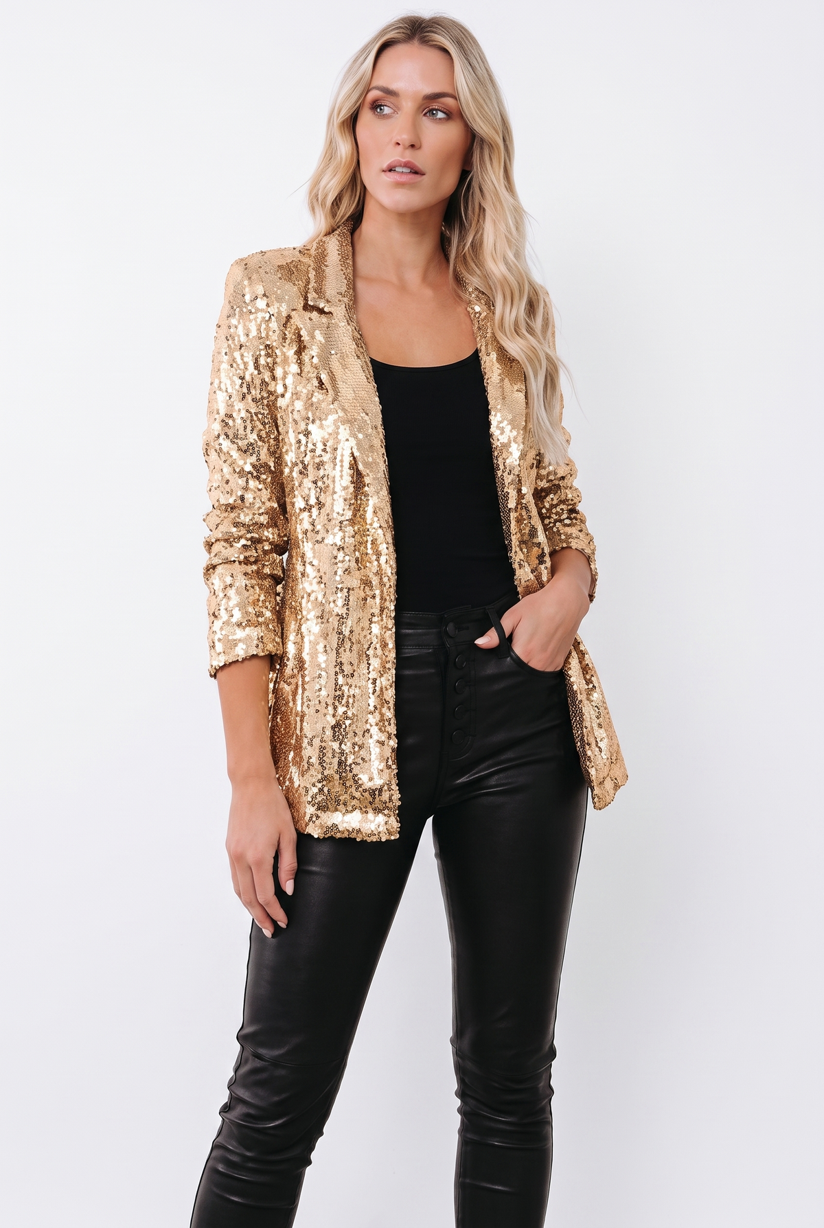 Maeve Sequined Blazer - AI fashion image 4