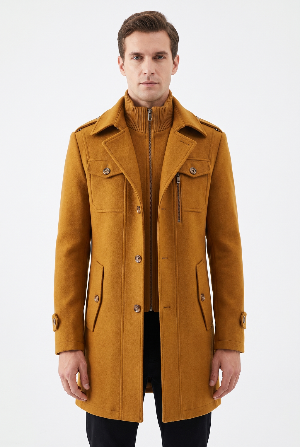 Callum Virgin Wool Coat