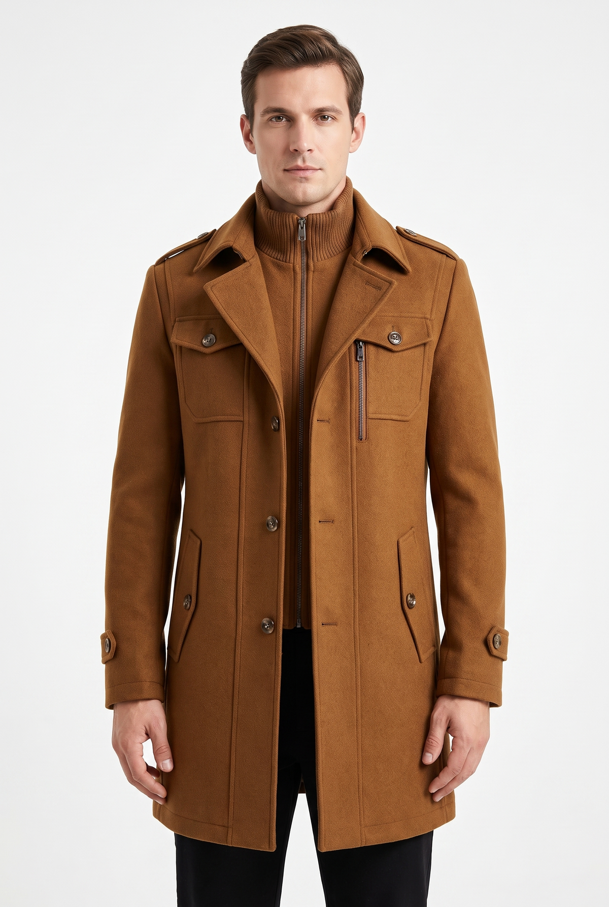 Callum Virgin Wool Coat
