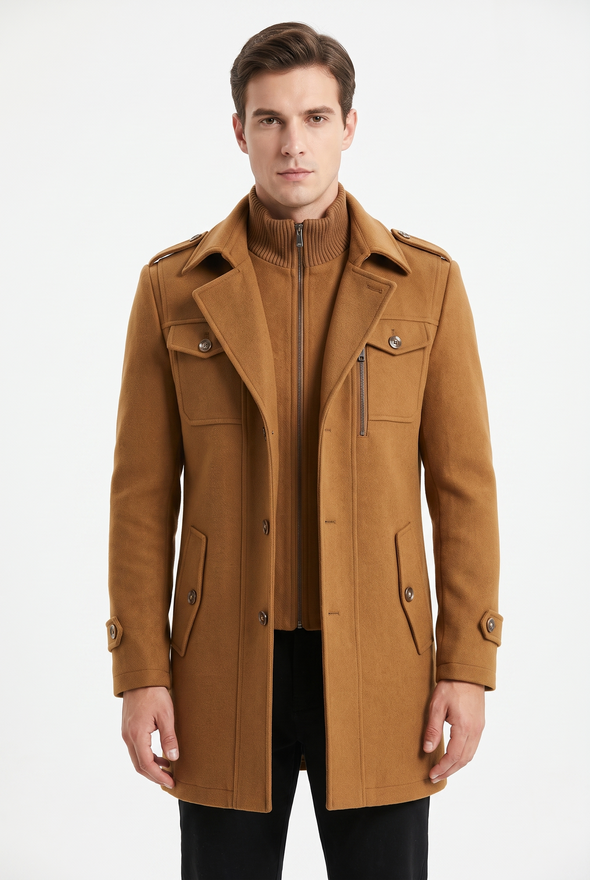 Callum Virgin Wool Coat