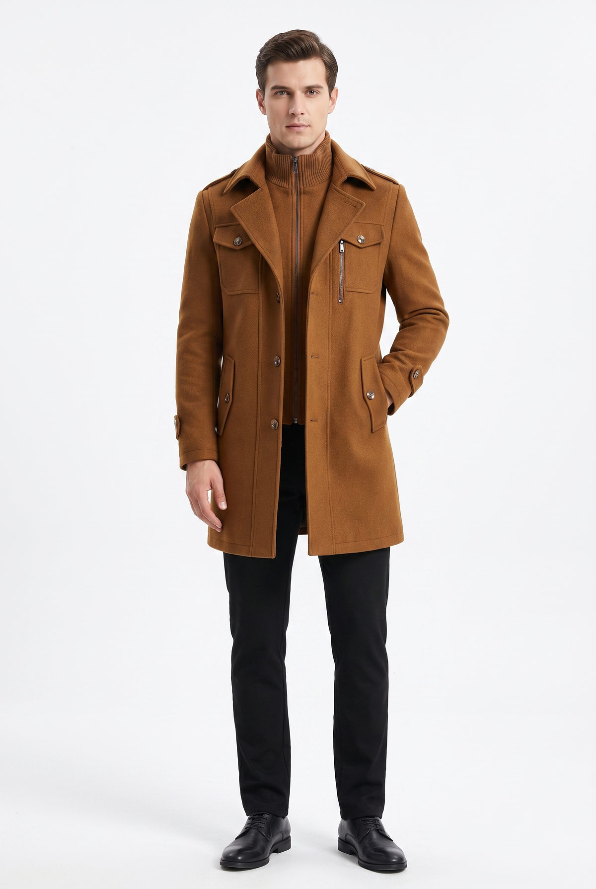 Callum Virgin Wool Coat