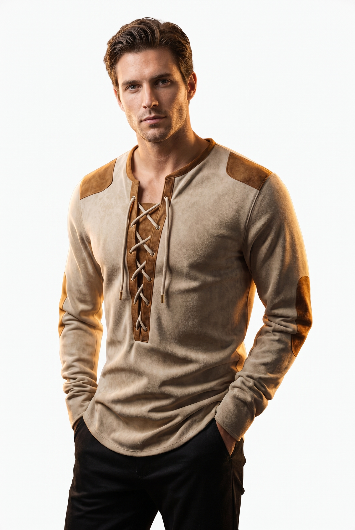 Hutton Textured Henley Shirt