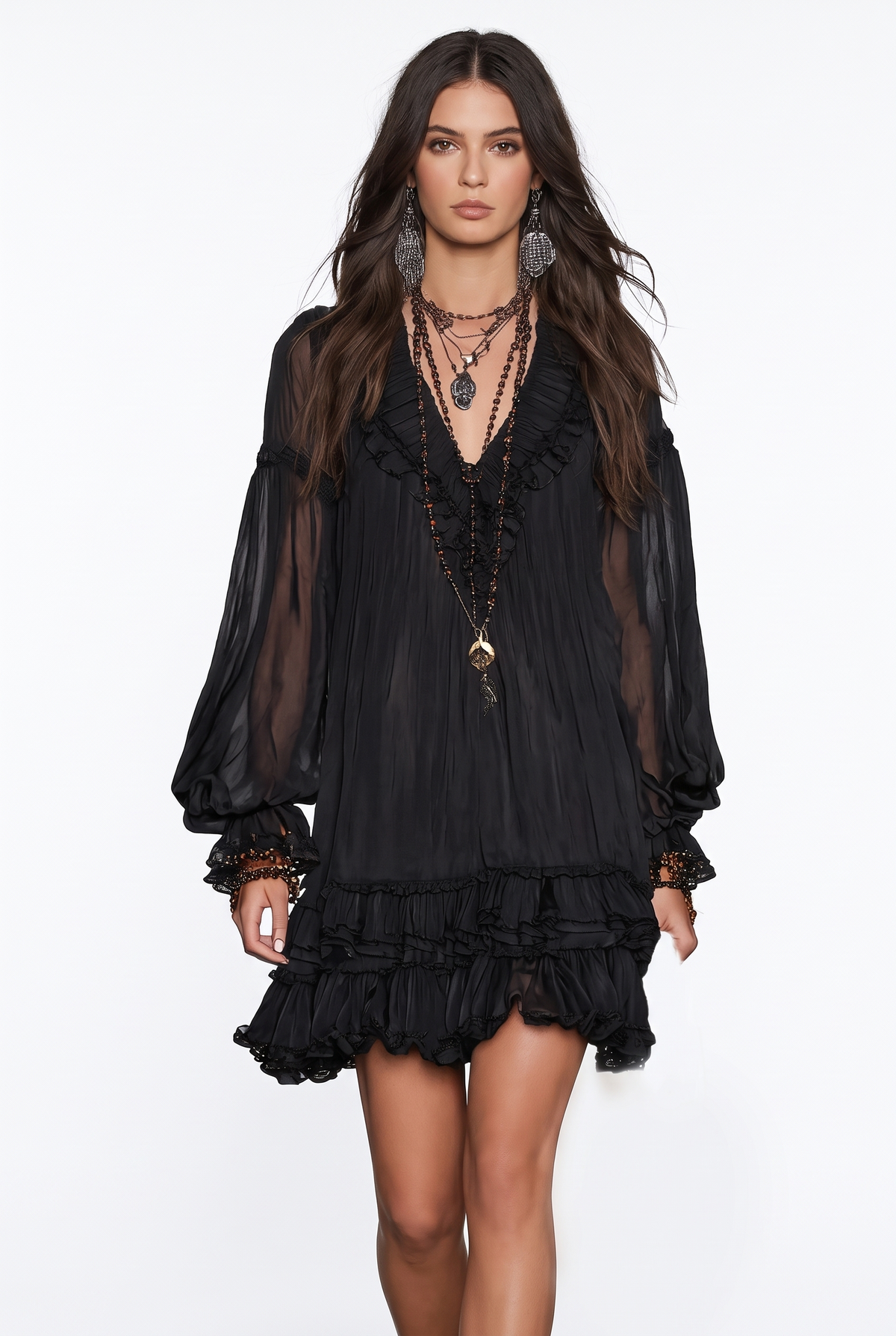 Elodie Flowing Mini Dress