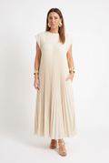 Elsie Everyday Midi Dress beige