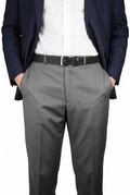 Men's leather belt - Svart