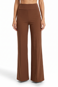 Women's straight-leg pants - Brun