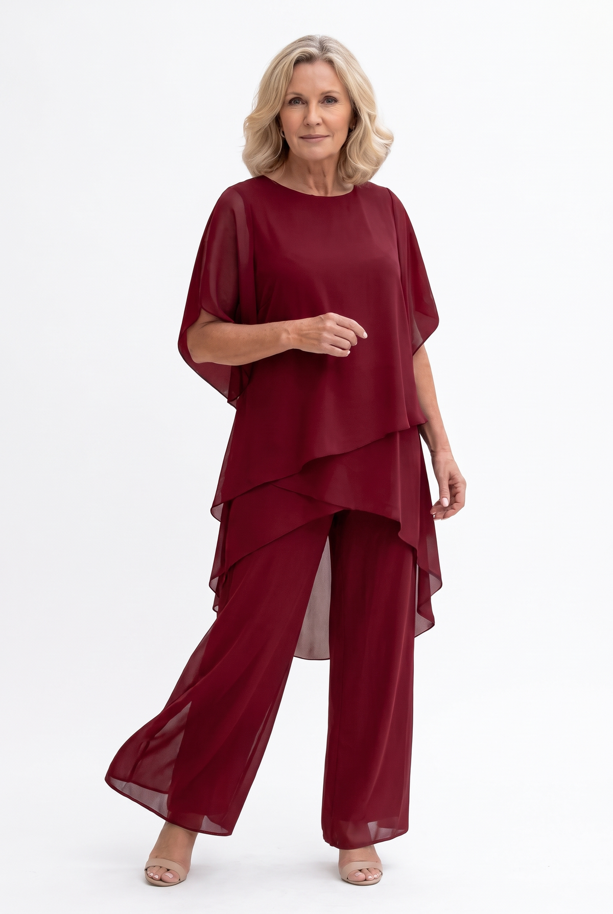 Dalston Draped Palazzo Co-ord - Röd