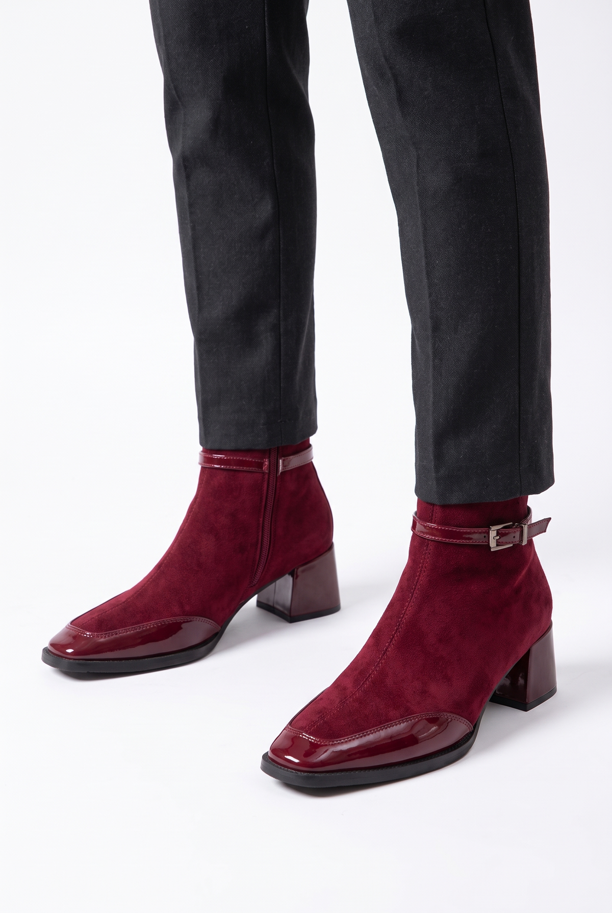 Bancroft Handcrafted Leather Boots - Karmosinröd