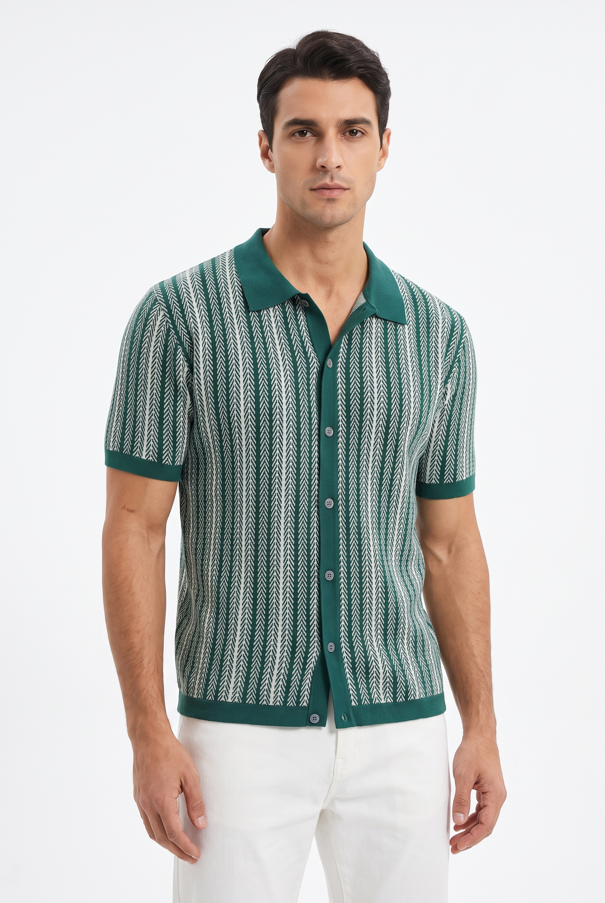 Reid Button Down Shirt - Grön