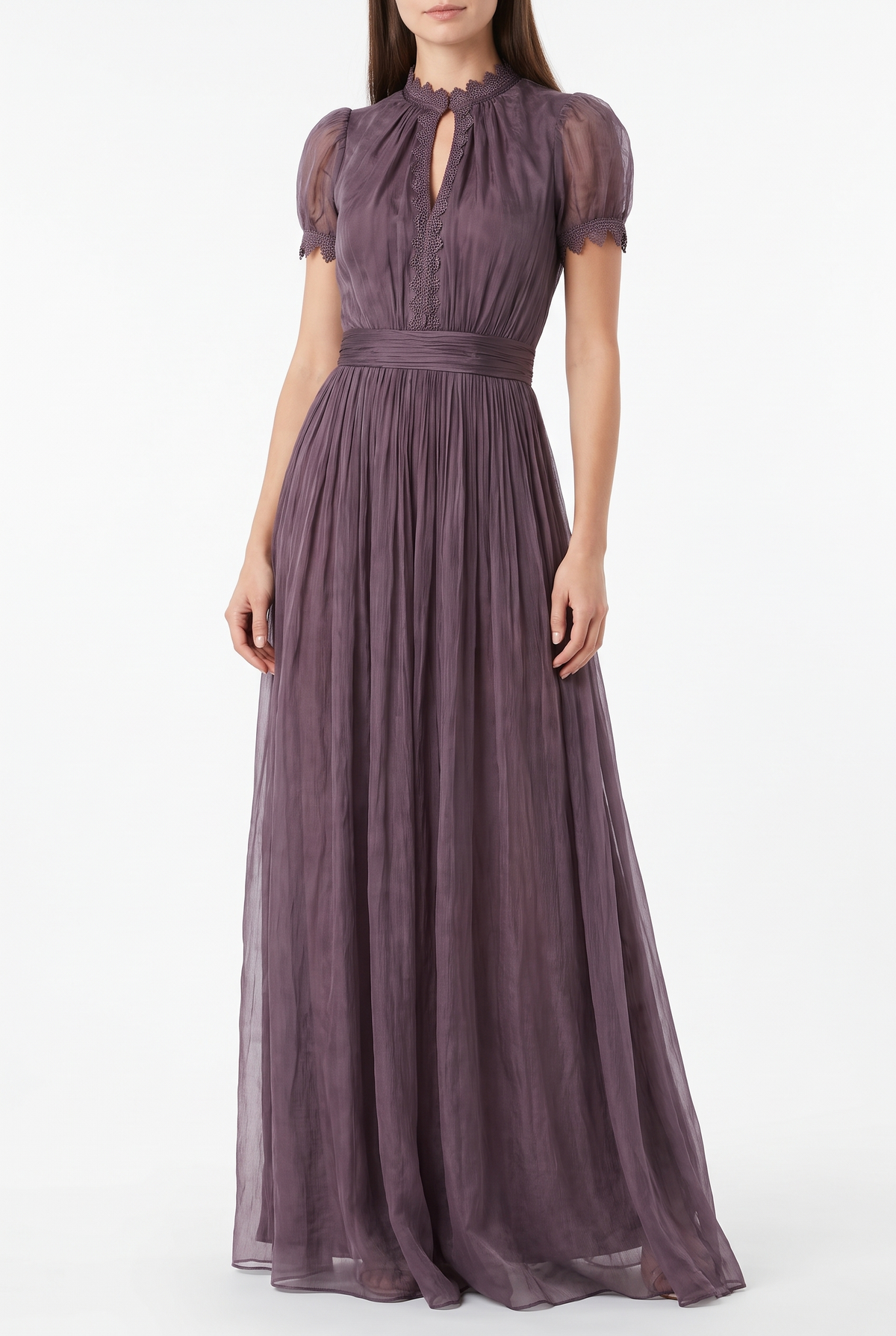 Vivienne Lace Maxi Dress - Violett