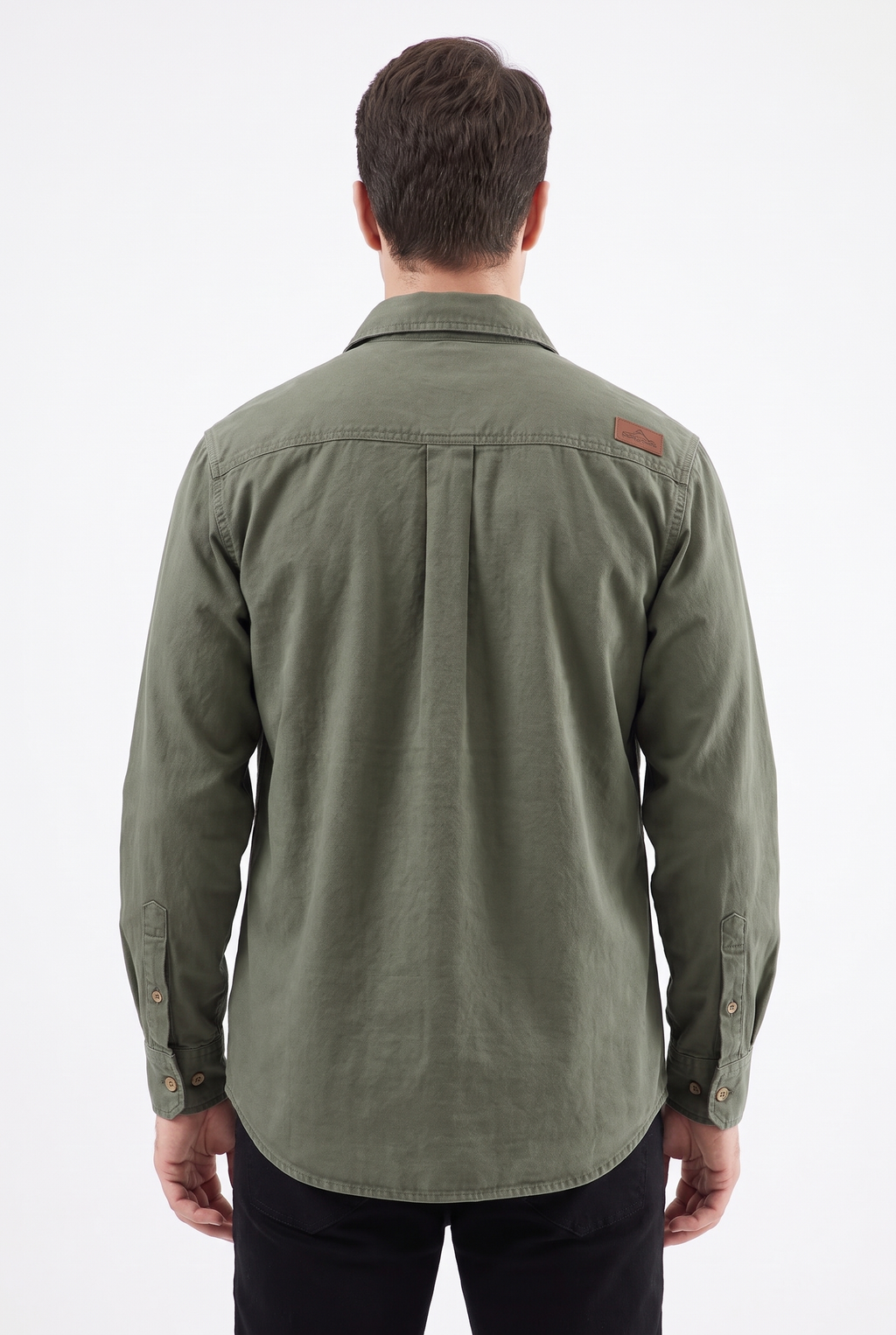 Workwear-skjorta i 100 % Bomull - Grön